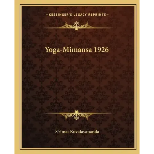 Yoga-Mimansa 1926