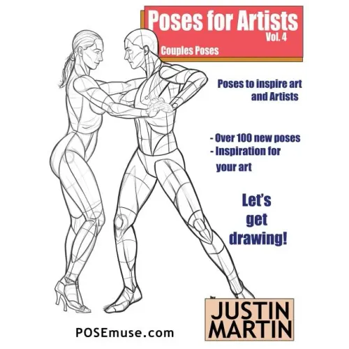 Poses for Artists Volume 4 - Couples Poses: An Essential Reference for Figure Drawing and the Human Form