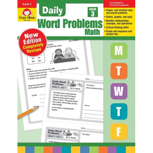 Daily Word Problems Math, Grade 3 Teacher Edition