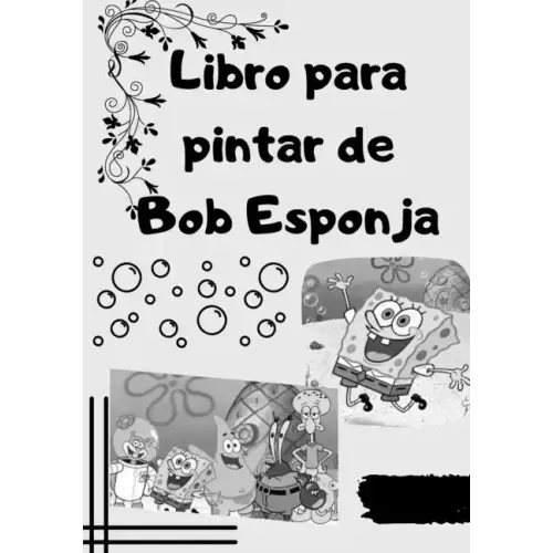 Libro para pintar de Bob Esponja
