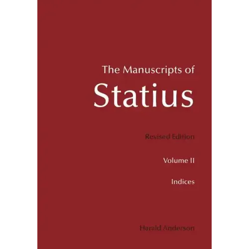 The Manuscripts of Statius: Indices