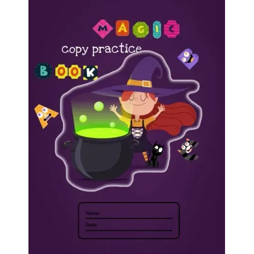 Magic copy practice book: Cute Letter Tracing Notebook for Toddlers 2-4 Years Old, dyslexia tools with calligraphy kits for kids and scholastic