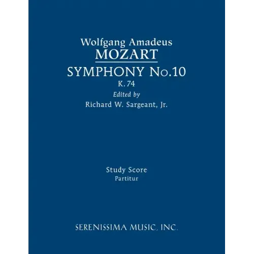 Symphony No.10, K.74: Study score