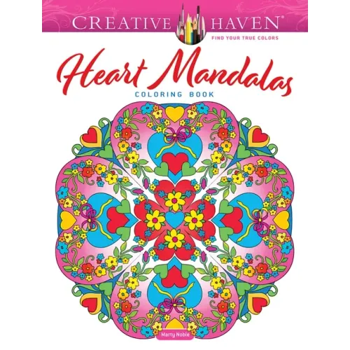 Creative Haven Heart Mandalas Coloring Book