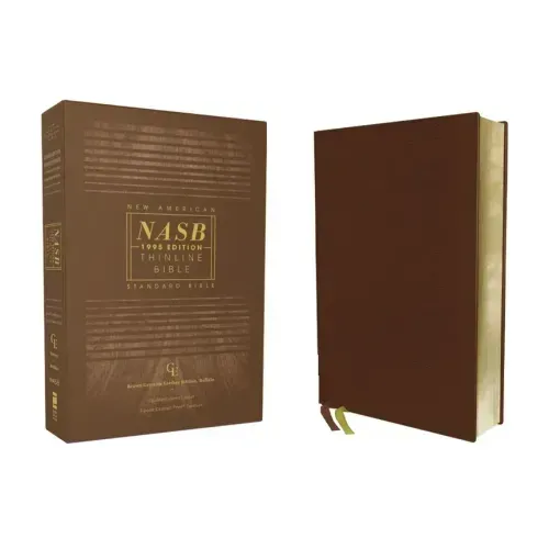Nasb, Thinline Bible, Genuine Leather, Buffalo, Brown, Red Letter Edition, 1995 Text, Comfort Print