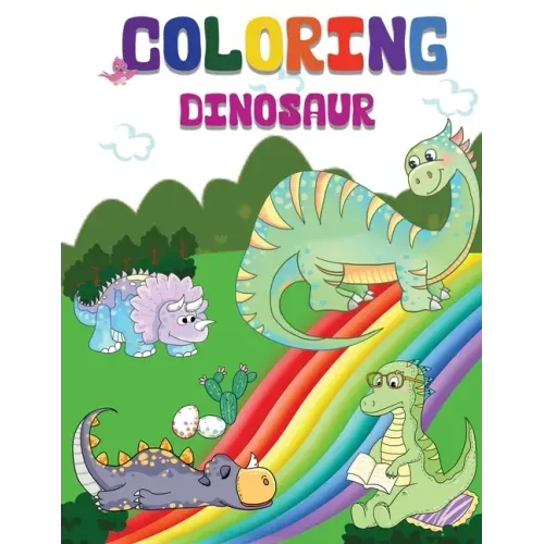 Coloring Dinosaur: Jumbo Kids Coloring & Activity Book Ages 4-8