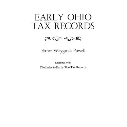 Early Ohio Tax Records (Indexed)