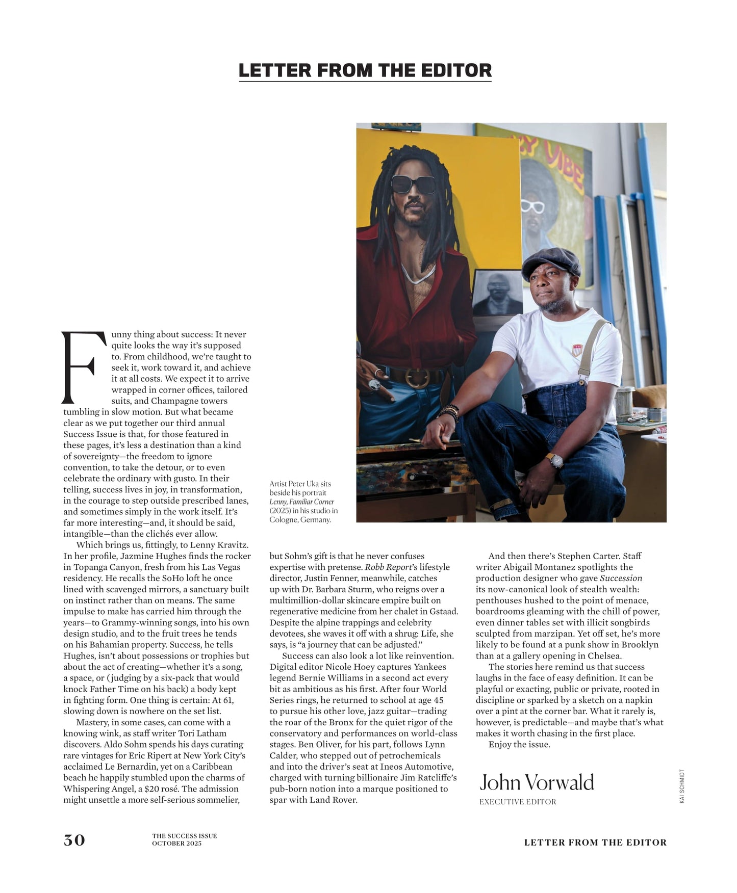 Robb Report - The Success Issue October 2025: Lenny Kravitz’s Formula For Success, Four Seasons & Ritz-Carlton Are Elevating Luxury Travel, Supercar Showdown, The Minds Of Culture Makers & More!