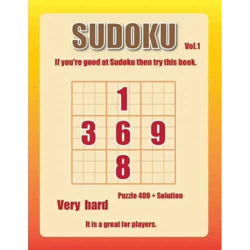 Sudoku-very hard Vol.1: 400+ advanced level puzzel games, great game for skilled players.