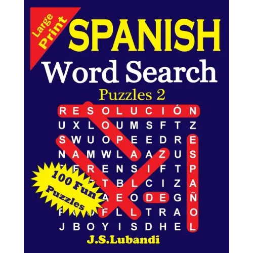 Large Print Spanish Word Search Puzzles 2