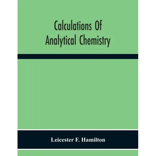 Calculations Of Analytical Chemistry