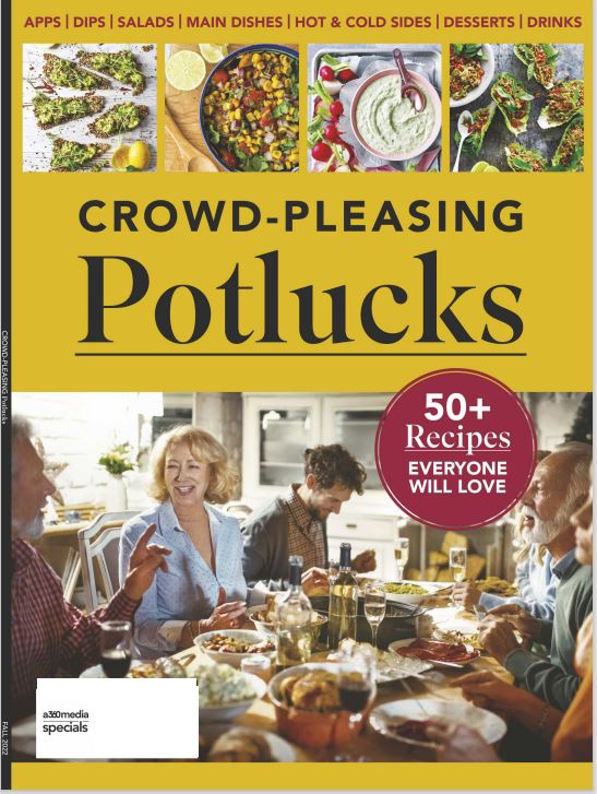 Potlucks - 50+ Easy, Portable, Crowd Pleasing Recipes: Appetizers, Dips, Salads, Main Dishes, Cold/Hot Sides, Desserts, Drinks and More!