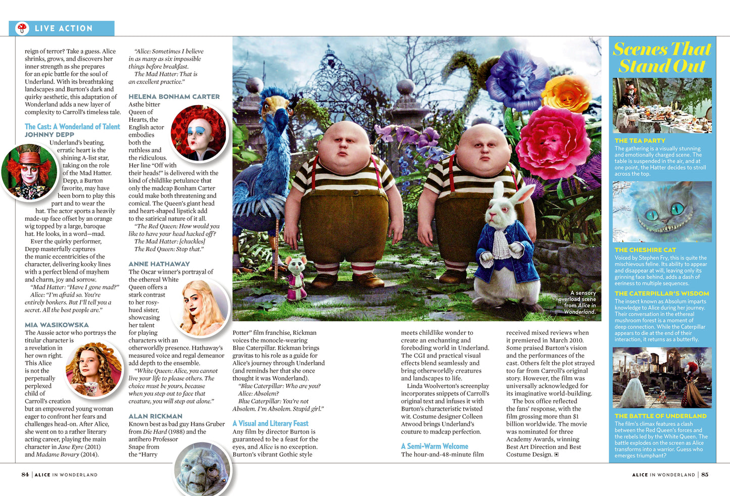 Alice in Wonderland - The Ultimate Fan Guide: Lewis Carroll's Tale, Tim Burton's Underland, Disney, Characters, Cheshire Cat, Mad Hatter, Queen Of Hearts, Cast, Anne Hathaway, Johnny Depp & Secrets!