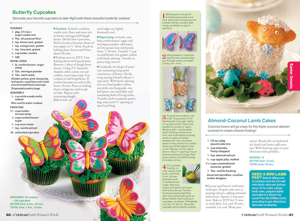Celebrate with Woman's World - Easter Joy & Spring Celebrations 2026: 100+ Recipes For Cocktails, Cookies, Cakes, Cupcakes, Snacks, Festive Brunch & Dinner Ideas, Party Tips & More!