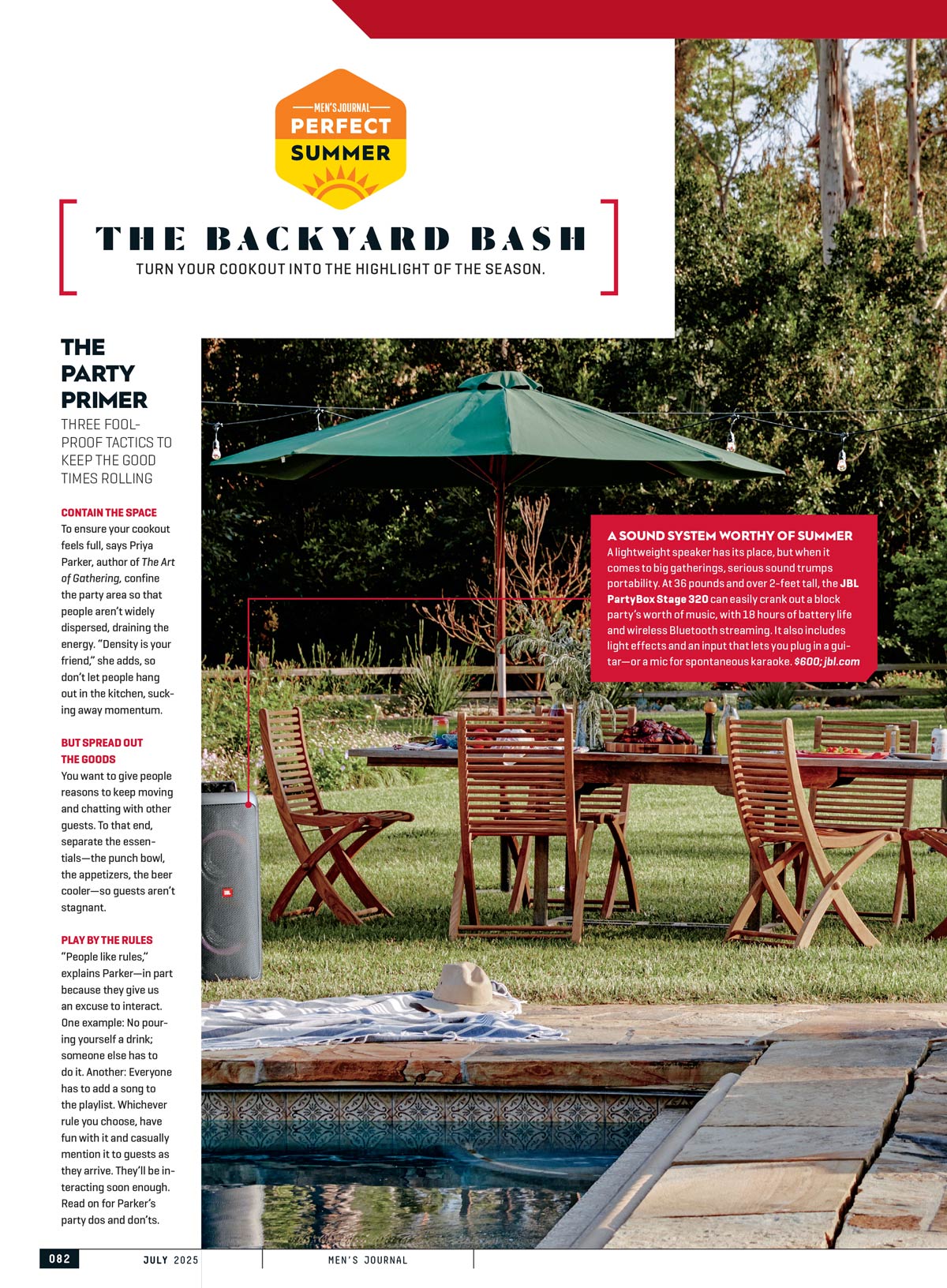 Men's Journal - 2025 Summer Guide: The Greatest Longevity Workout Ever, 160 Summer Upgrades, The Bear Actor, Matty Matheson Is Shaping Stardom On His Own Terms, Grill Like A Pro & More!