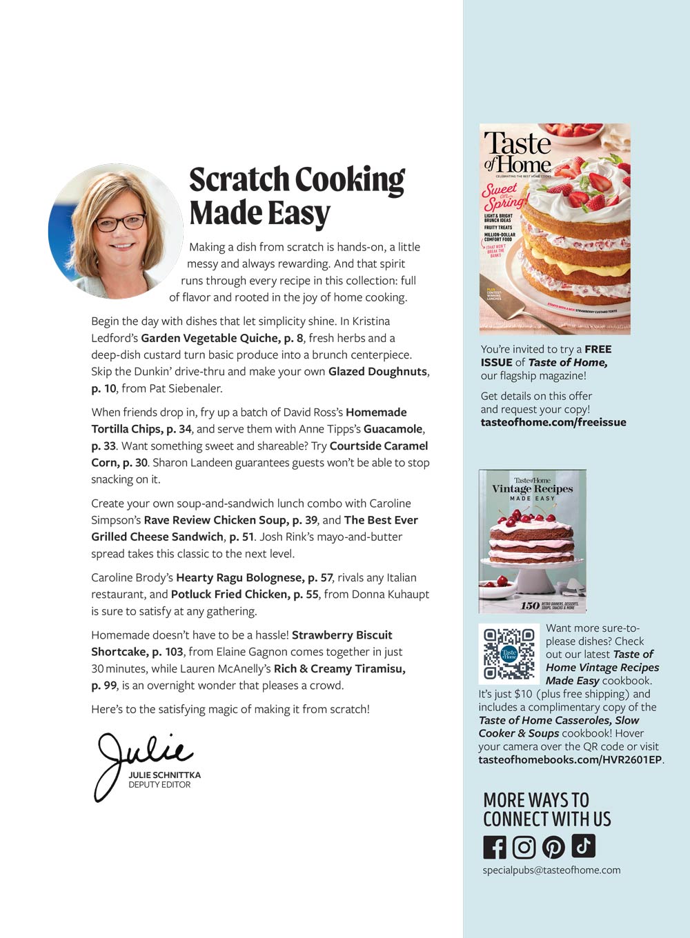 Taste of Home - Made from Scratch: 107 Easy DIY Favorites, All New Recipes, Homemade Meals, Sourdough Starters, One-Pot Dinners, Comfort Foods, Must-Try Desserts, Strawberry Toaster Pastries & More!
