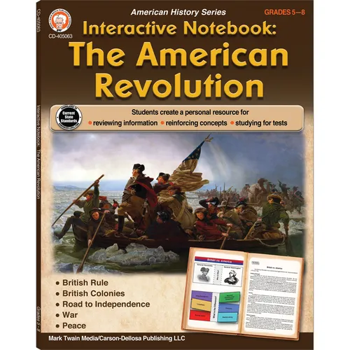 Interactive Notebook: The American Revolution Resource Book, Grades 5 - 8