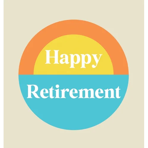 Happy Retirement Guest Book with lined pages (hardback)