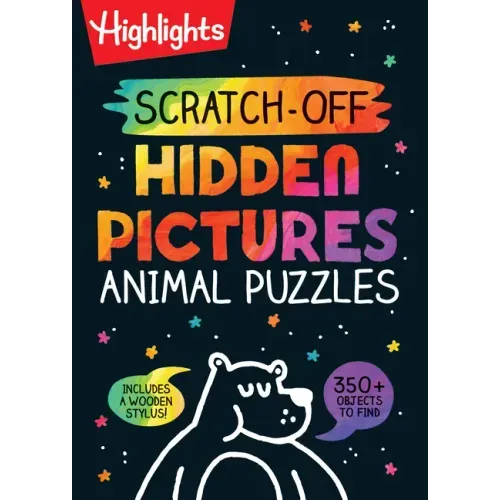 Scratch-Off Hidden Pictures Animal Puzzles: Scratch-Off Hidden Pictures Animal Puzzles (Highlights Scratch-Off Activity Books) 64-Page Scratch-Off Act