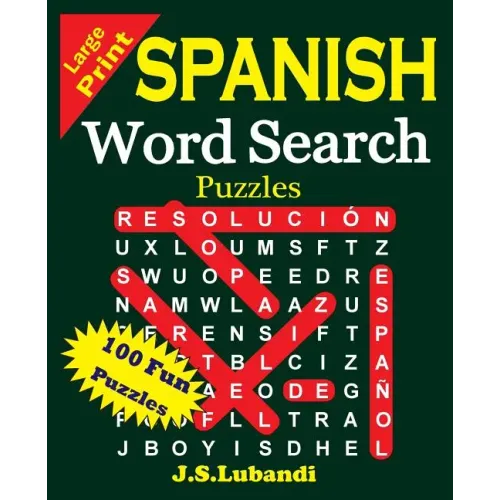 Large Print Spanish Word Search Puzzles