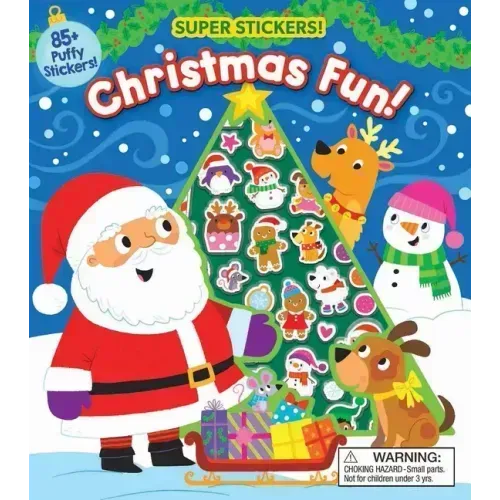 Christmas Super Puffy Stickers! Christmas Fun!
