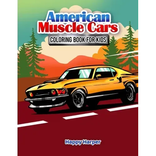 Muscle Cars Coloring Book