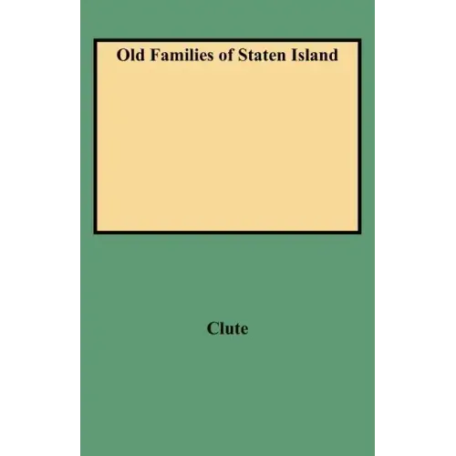 Old Families of Staten Island