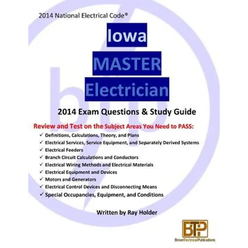 Iowa 2014 Master Electrician Study Guide
