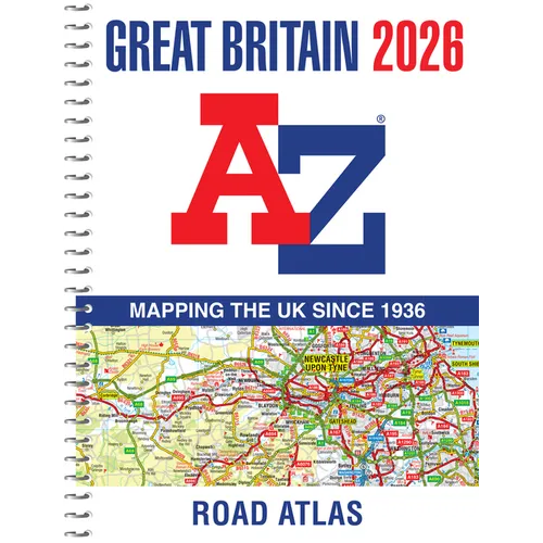 Great Britain A-Z Road Atlas 2026 (A4 Spiral)