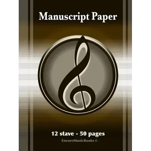 Manuscript Paper (50 Pages - 12 Stave)