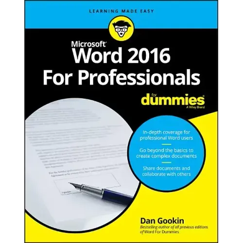Word 2016 for Professionals for Dummies
