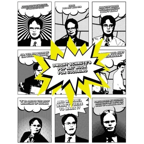 Dwight Schrute's Pop Art Book for Coloring