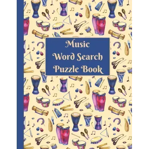 Music Word Search: Puzzle activity book for musically inclined adults and kids