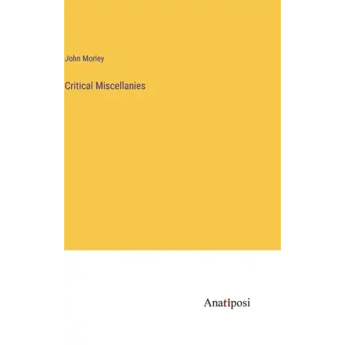 Critical Miscellanies