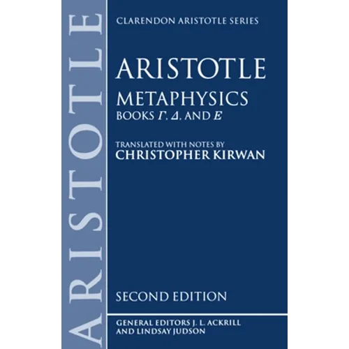 Metaphysics: Books Gamma, Delta, and Epsilon