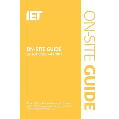 On-Site Guide (Bs 7671:2008+a3:2015)