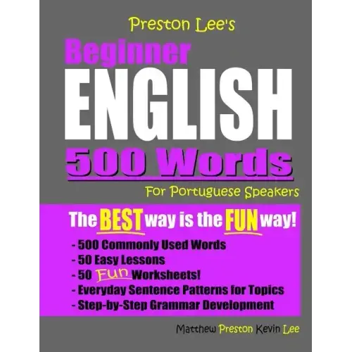Preston Lee's Beginner English 500 Words For Portuguese Speakers