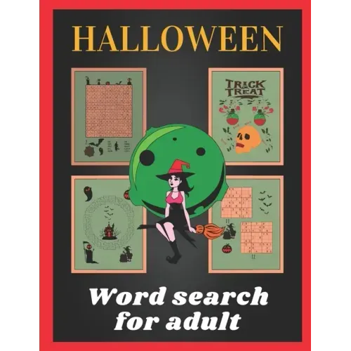 Halloween word search for adult: Halloween puzzle book