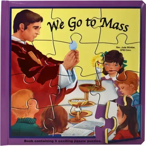 We Go to Mass (Puzzle Book): St. Joseph Puzzle Book: Book Contains 5 Exciting Jigsaw Puzzles