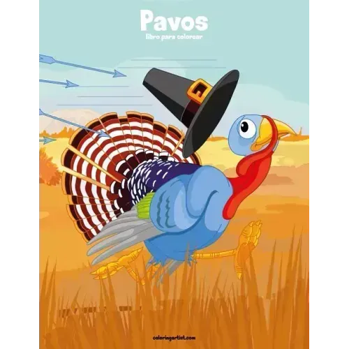 Pavos libro para colorear 1
