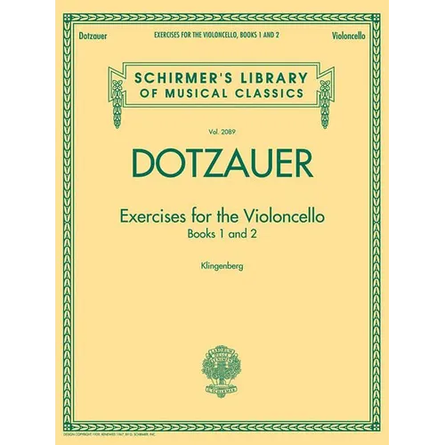 Exercises for the Violoncello - Books 1 and 2: Schirmer Library of Classics Volume 2089