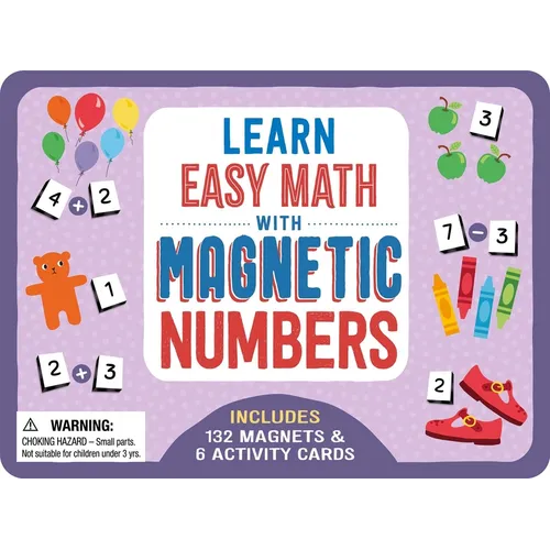 Learn Easy Math with Magnetic Numbers: Includes 132 Magnets & 6 Activity Cards