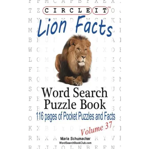 Circle It, Lion Facts, Word Search, Puzzle Book