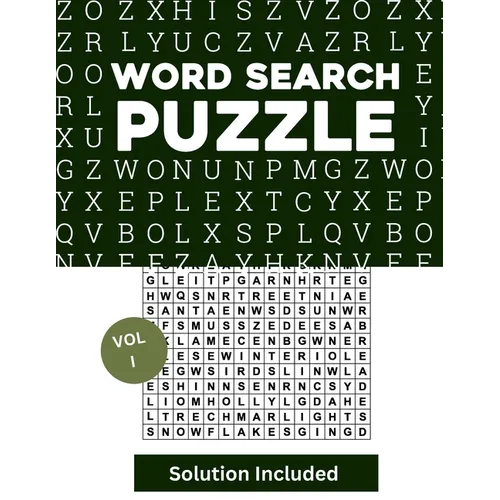 Word Search for Adults Large Print, Word Find Book: Word Search Puzzle Books, Word Searches Volume 1