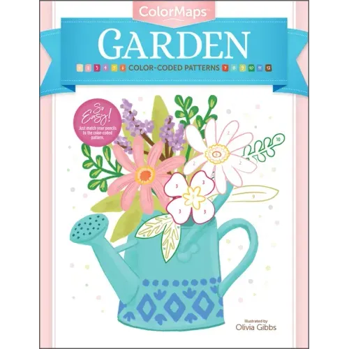 Colormaps: Garden: Color-Coded Patterns Adult Coloring Book