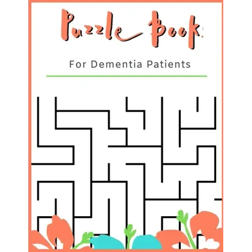 Puzzle Book for Dementia Patients: For Adults With Dementia - 50 Puzzles - Paperback - Made In USA - Size 8.5x11