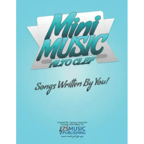 Mini Music Book for Alto Clef: An Easy-Peasy book for Easy-Peasy Composing