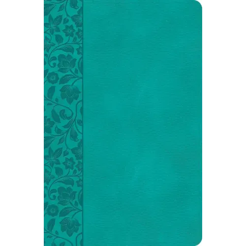 CSB Large Print Personal Size Reference Bible, Teal Leathertouch