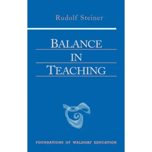 Balance in Teaching: (Cw 302a)