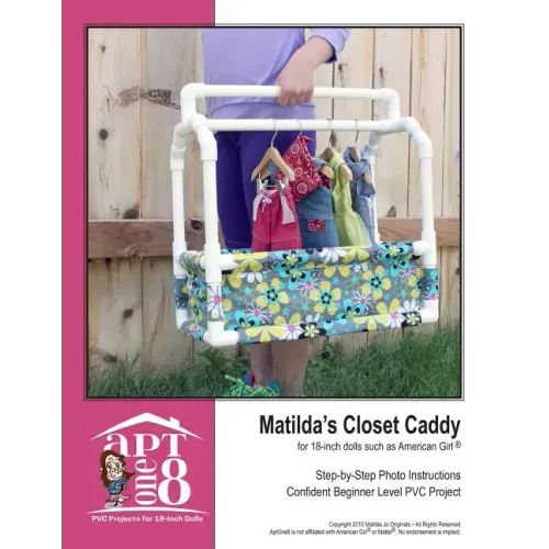 Matilda's Closet Caddy: Confident Beginner-Level PVC Project for 18-inch Dolls
